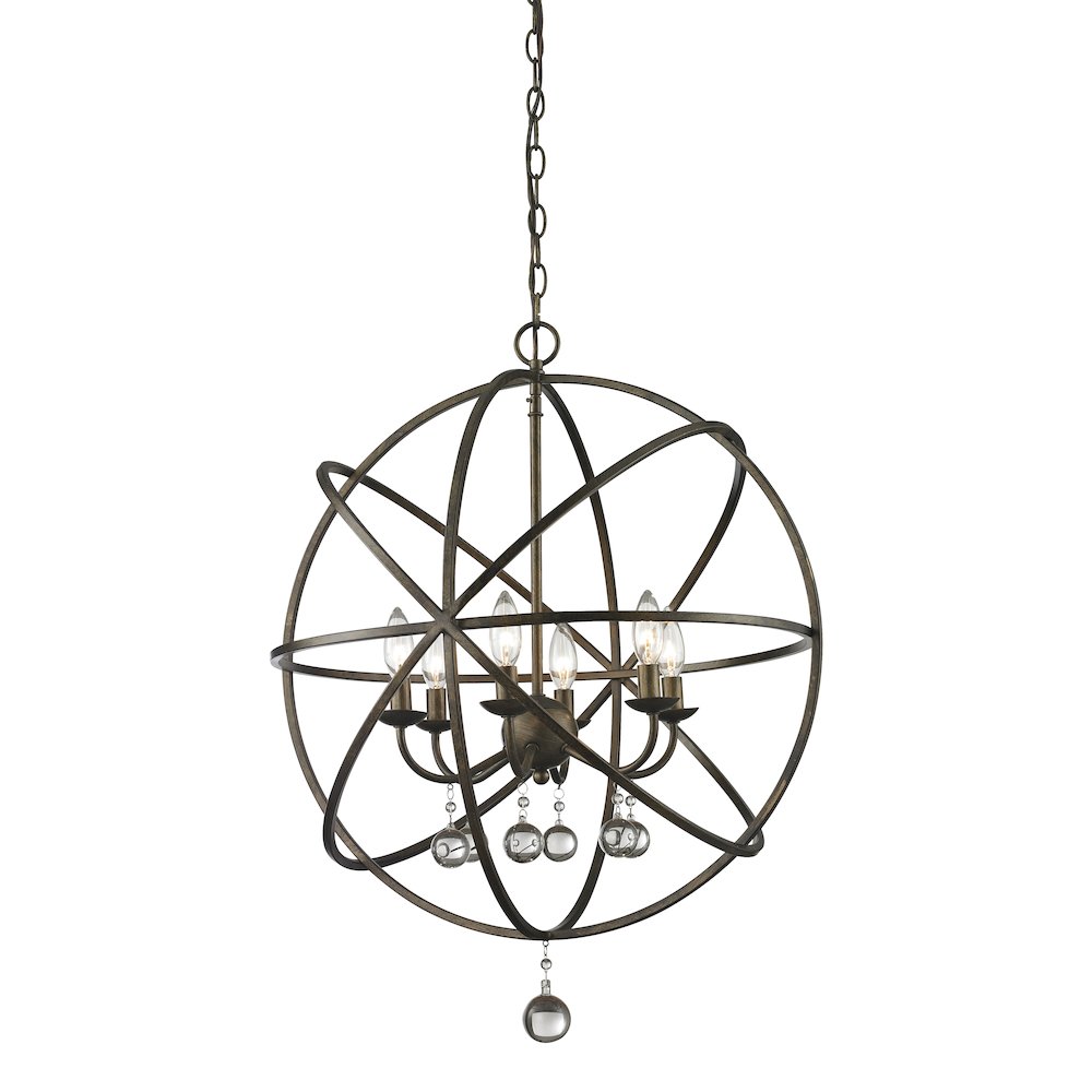 Z-Lite 6 Light Chandelier. Picture 1