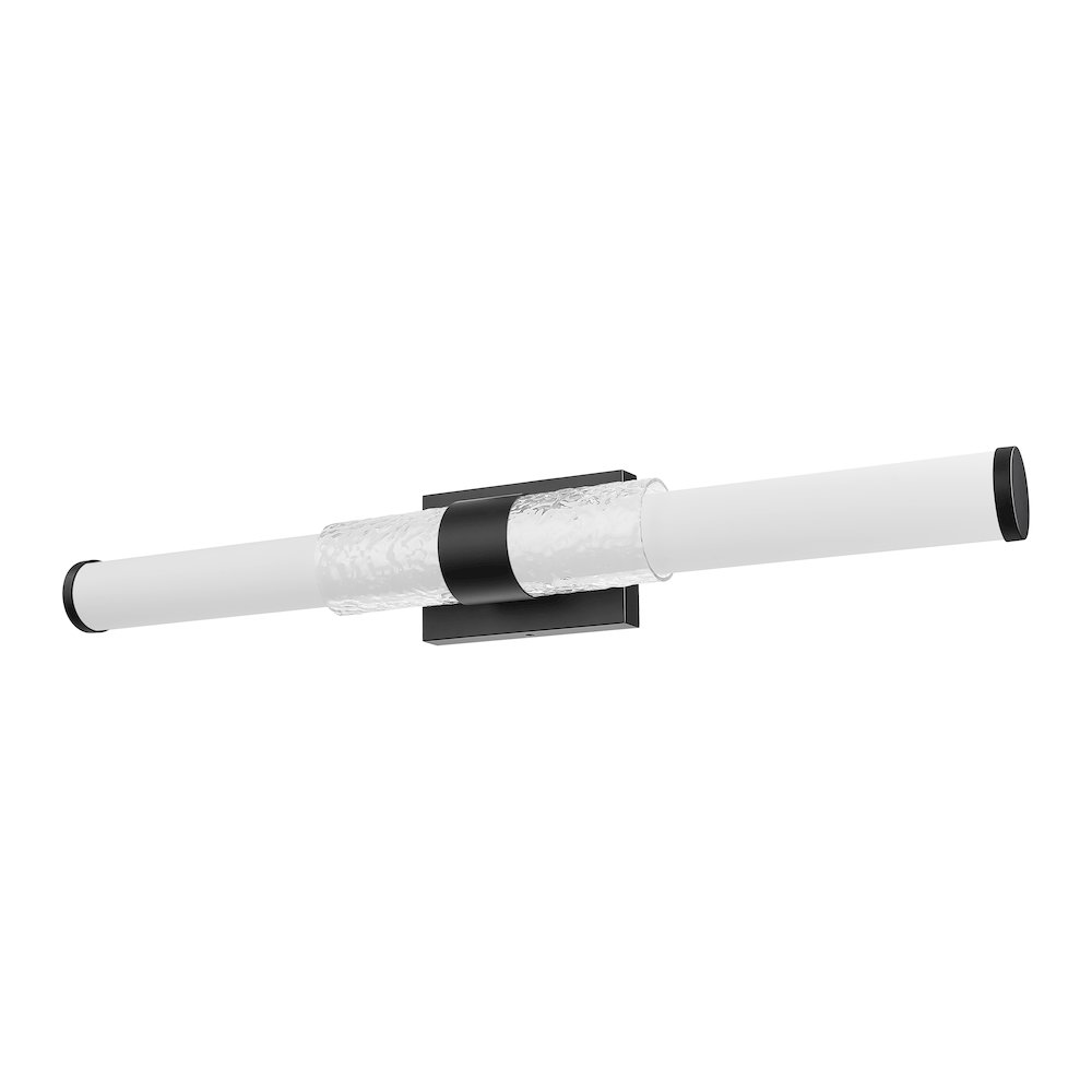 Z-Lite Egon 1 Light Vanity in Matte Black color, Steel frame. Picture 5