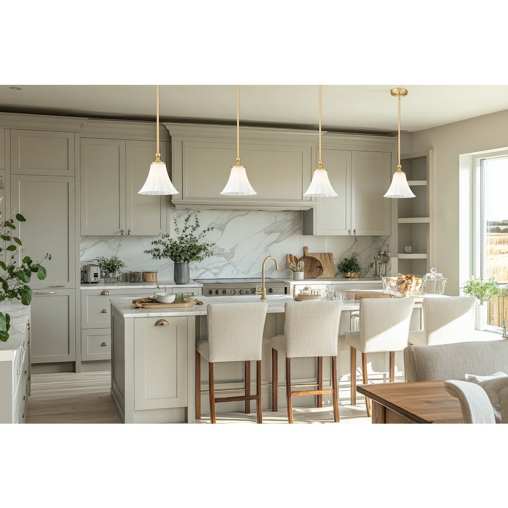 Z-Lite 1 Light Pendant, Modern Gold. Picture 5