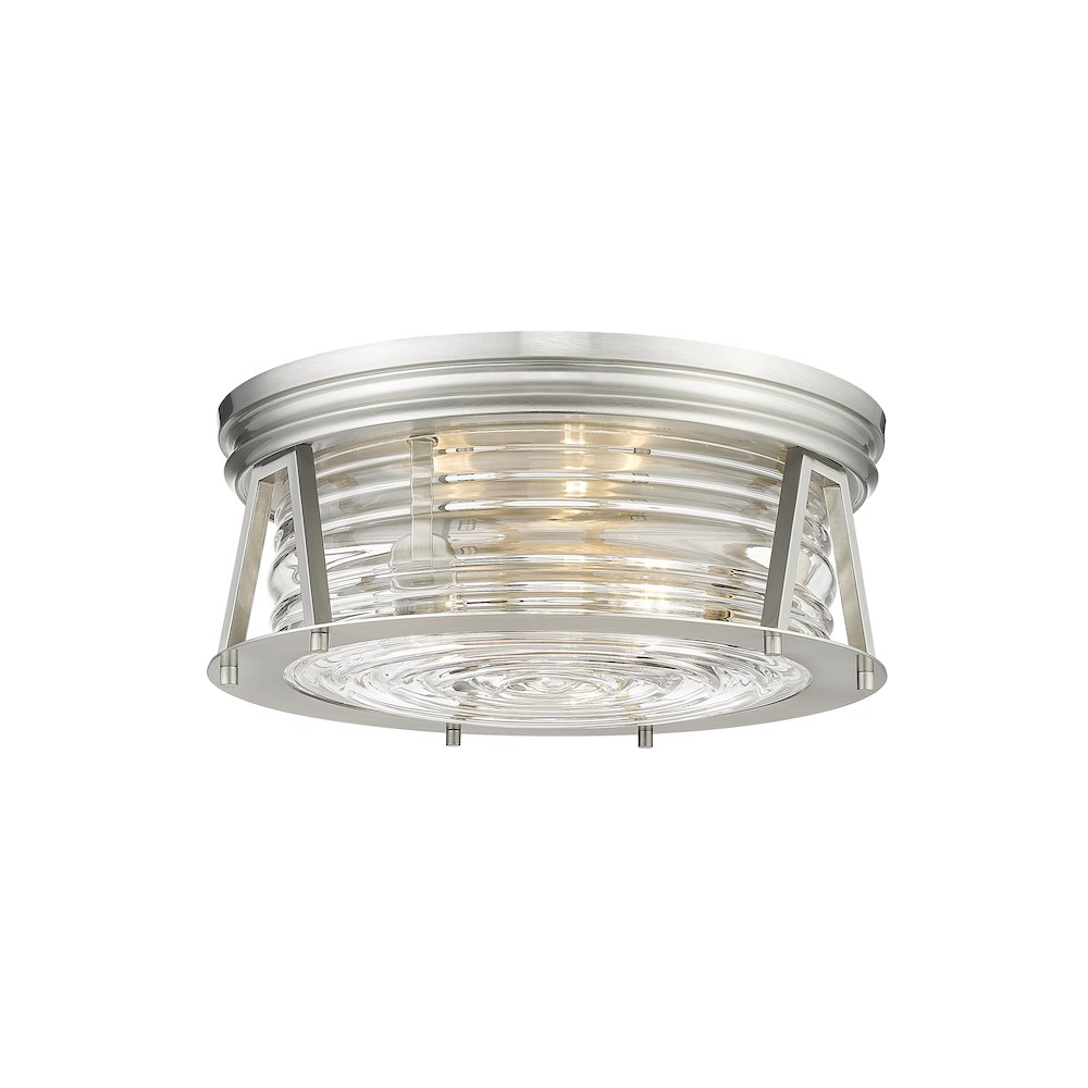 Z-Lite 3 Light Flush Mount. Picture 1