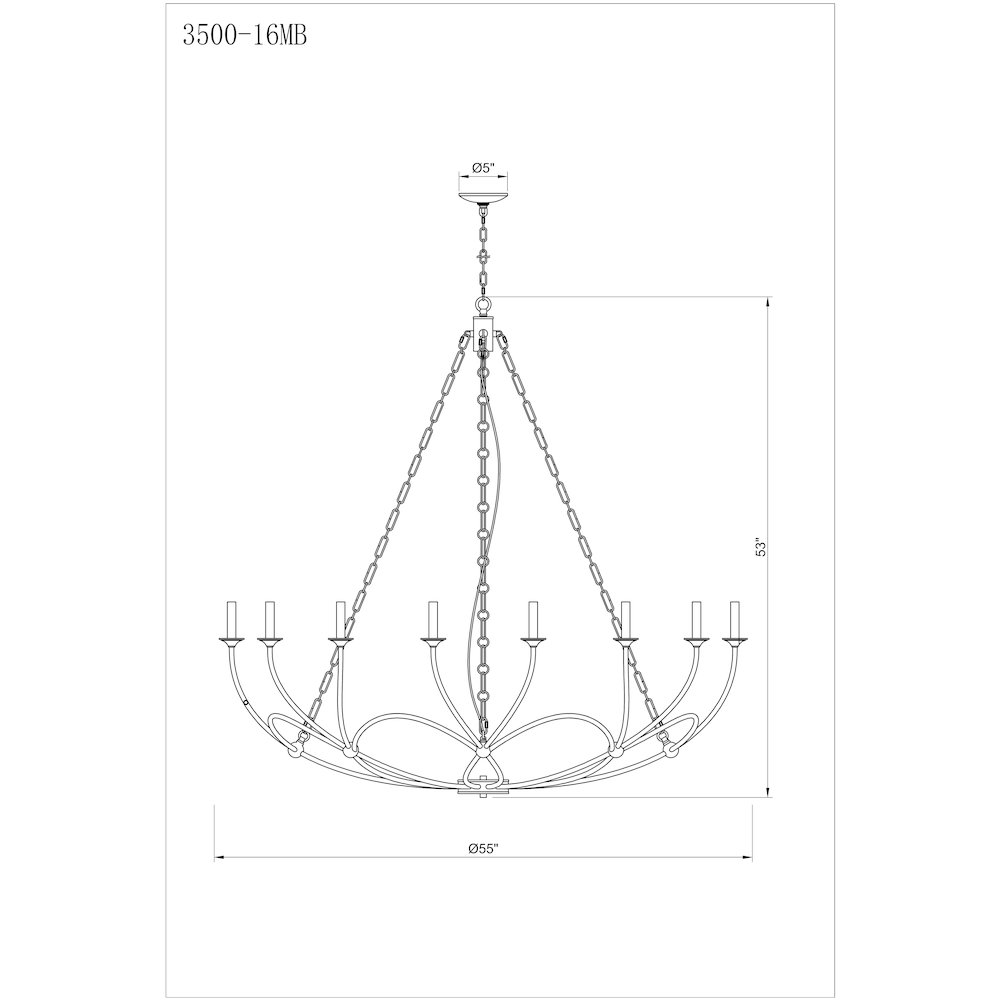 Z-Lite 16 Light Chandelier. Picture 8