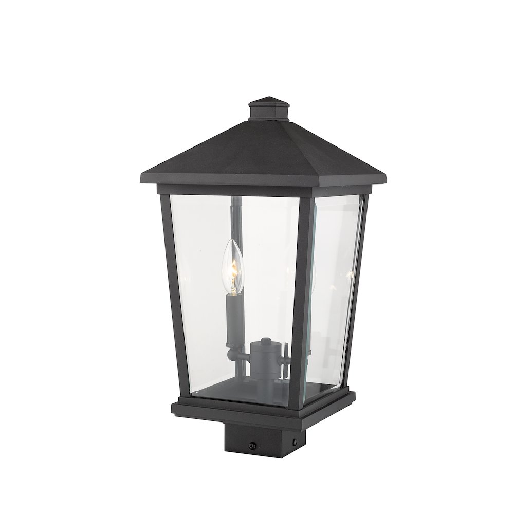 Z-Lite 2 Light Outdoor Post Mount Fixture. Picture 3