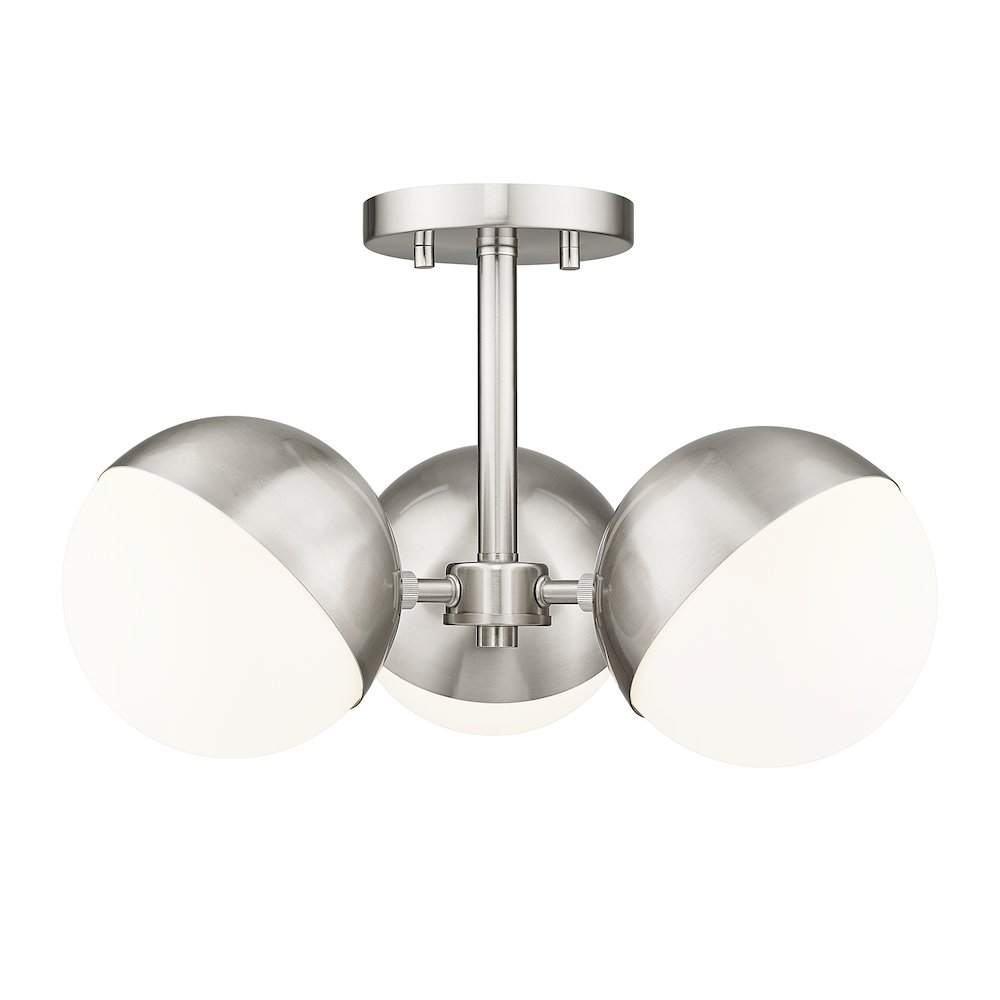 Z-Lite 3 Light Semi Flush Mount. Picture 1