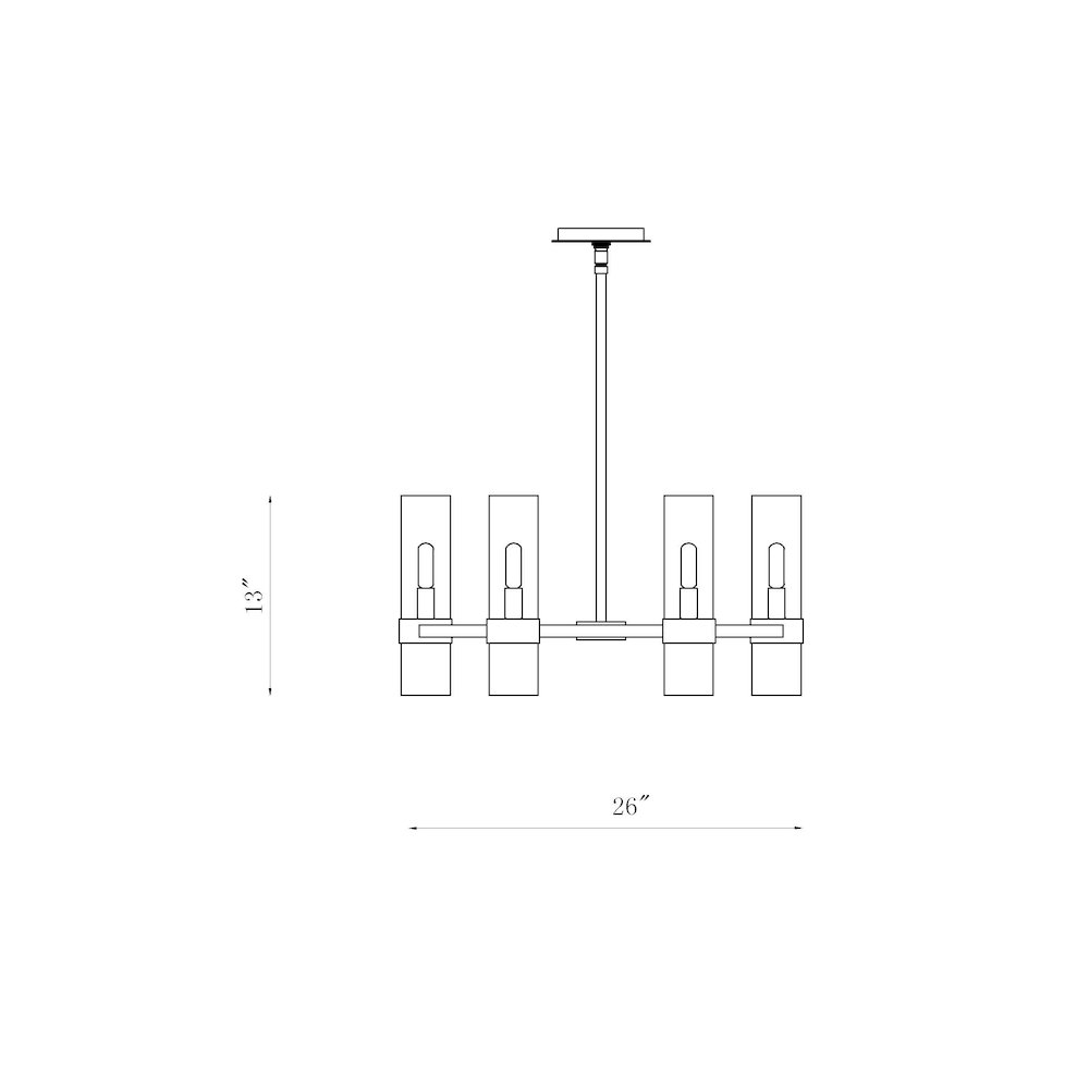 Z-Lite 6 Light Chandelier. Picture 8
