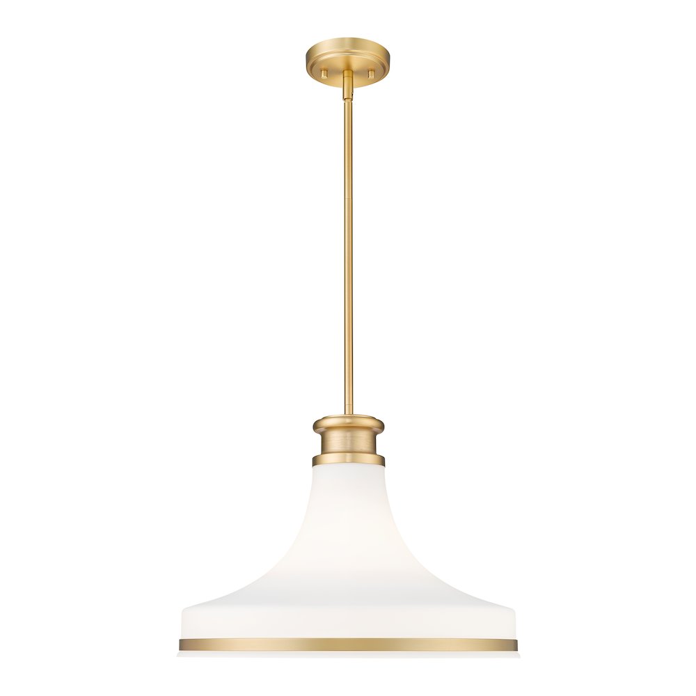 Z-Lite 1 Light Pendant, Modern Gold. Picture 1