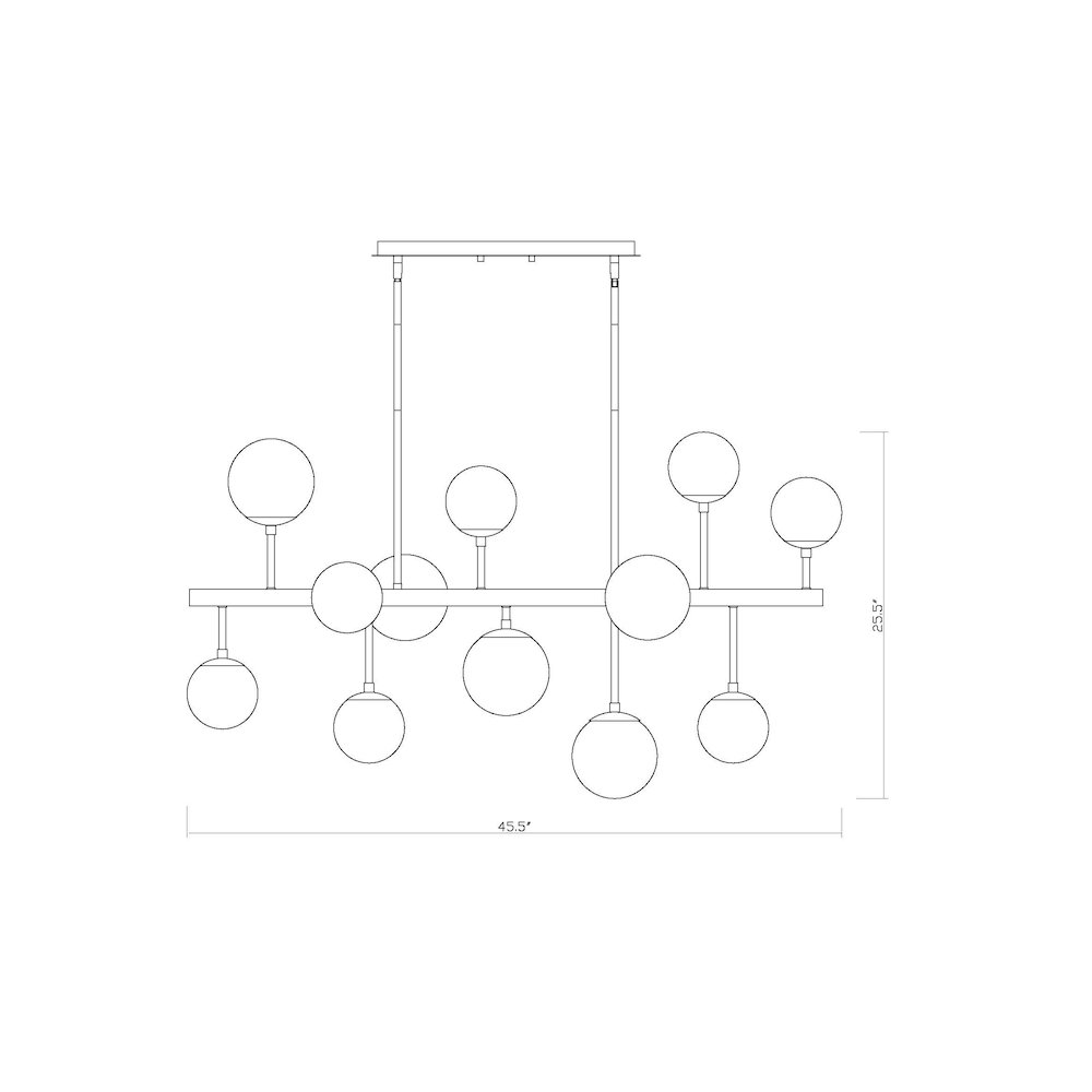 Z-Lite 13 Light Linear Chandelier. Picture 8