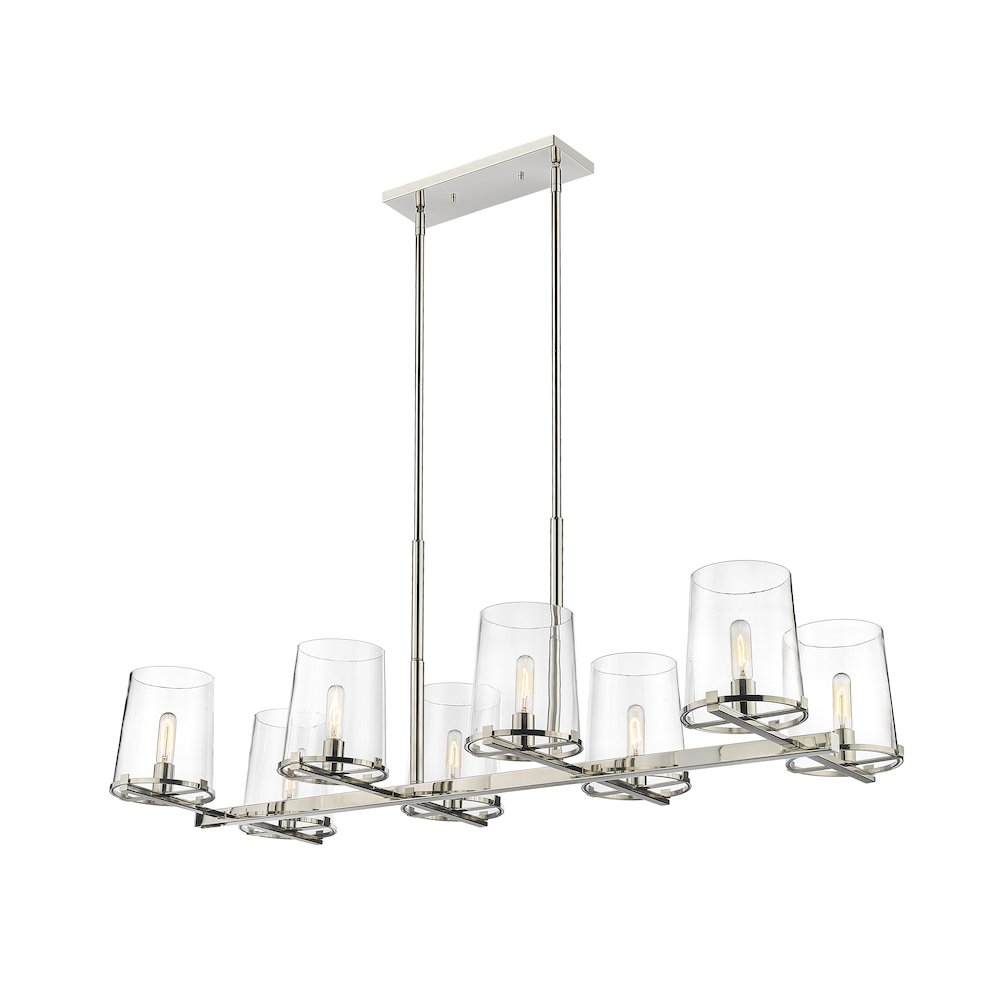 Z-Lite 8 Light Linear Chandelier. Picture 1