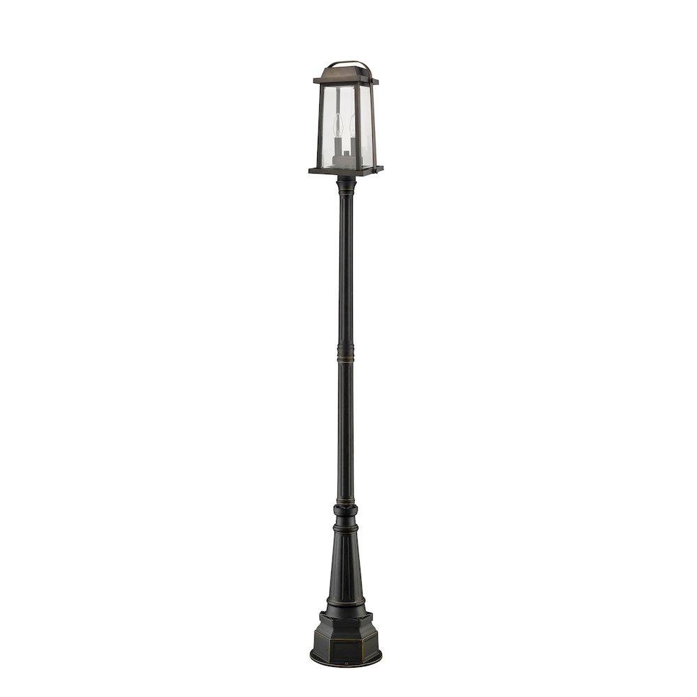 Z-Lite 2 Light Outdoor Post Mounted Fixture. Picture 2