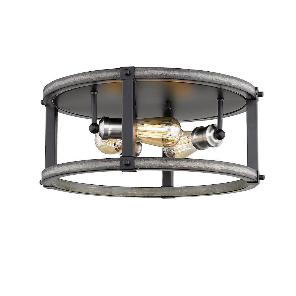 Z-Lite 3 Light Flush Mount. Picture 3