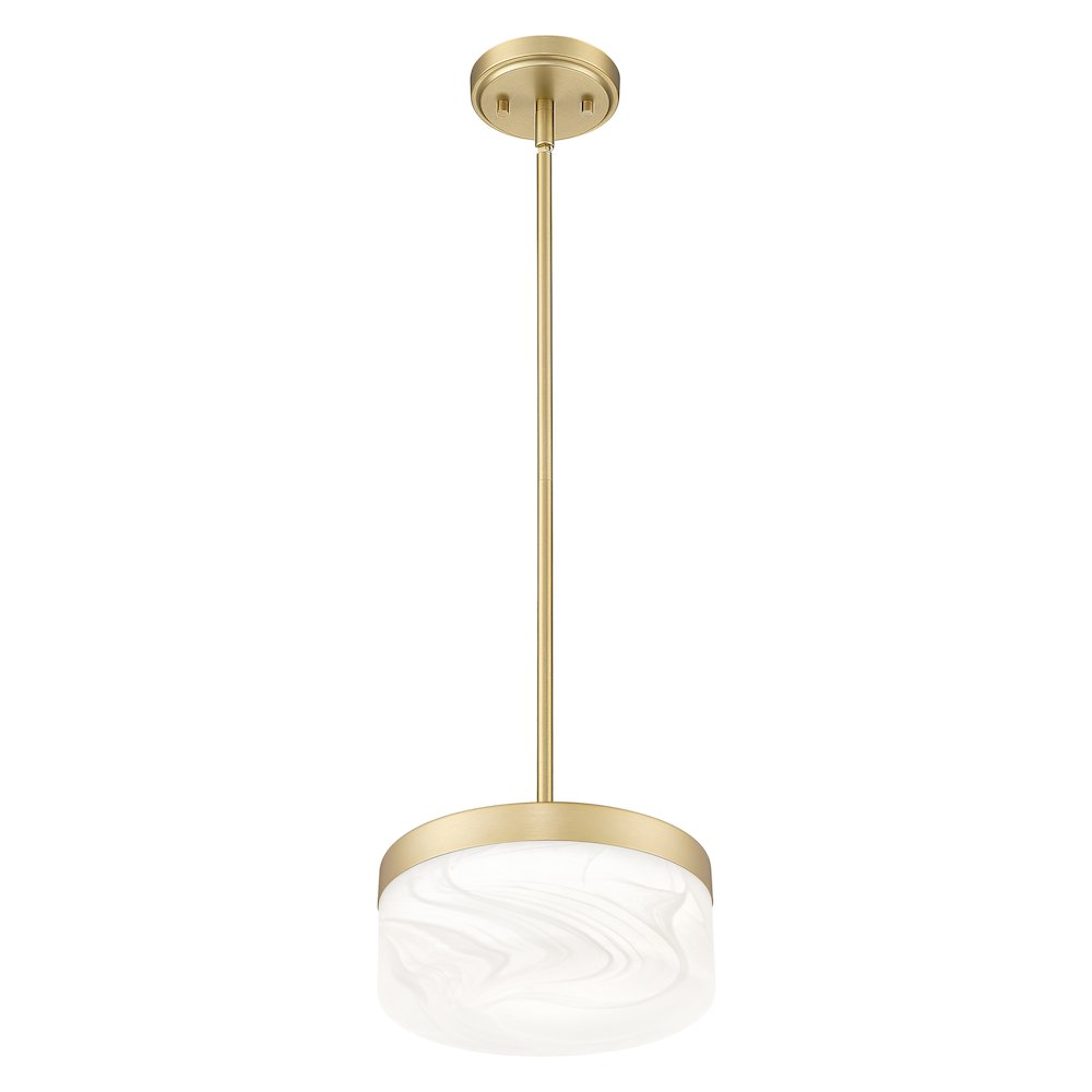 Z-Lite 1 Light Pendant, Modern Gold. Picture 2