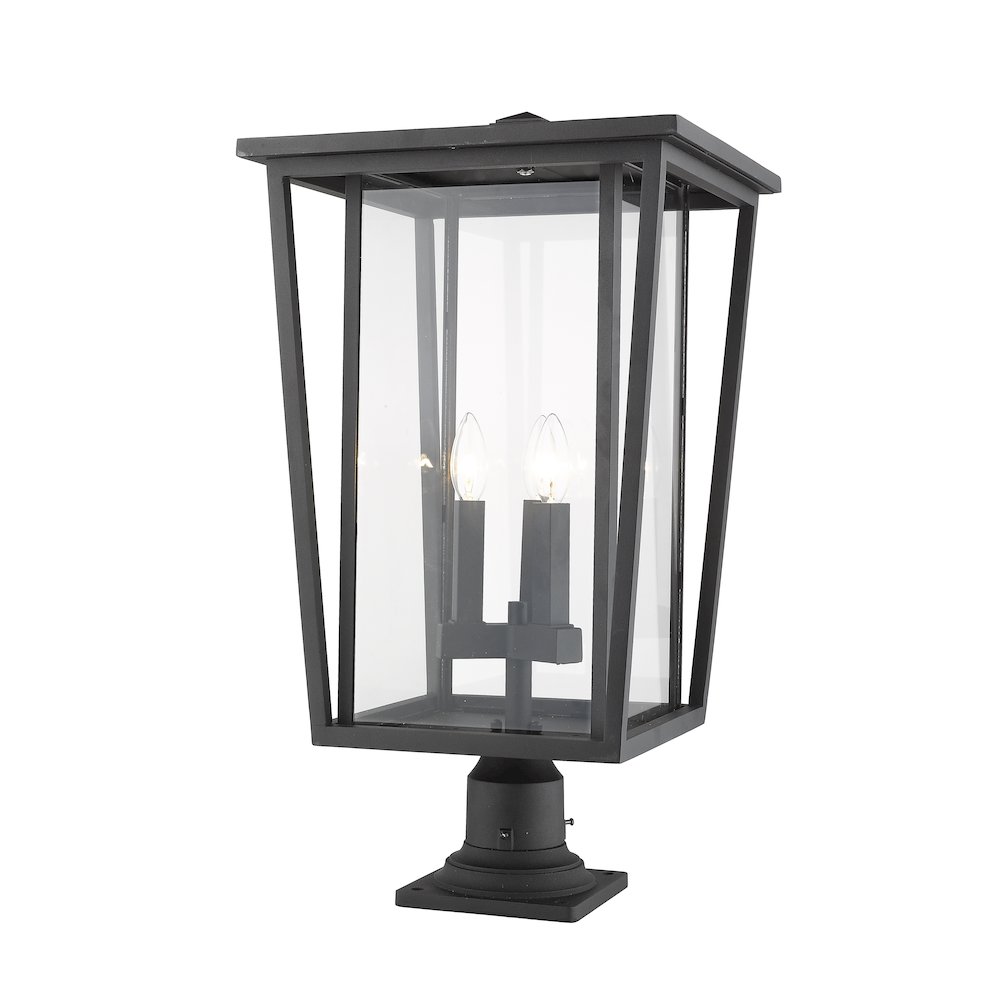 Z-Lite 3 Light Outdoor Pier Mounted Fixture. Picture 3