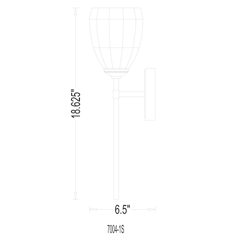 Z-Lite Oren 1 Light Wall Sconce in Brushed Nickel color, Steel frame. Picture 8