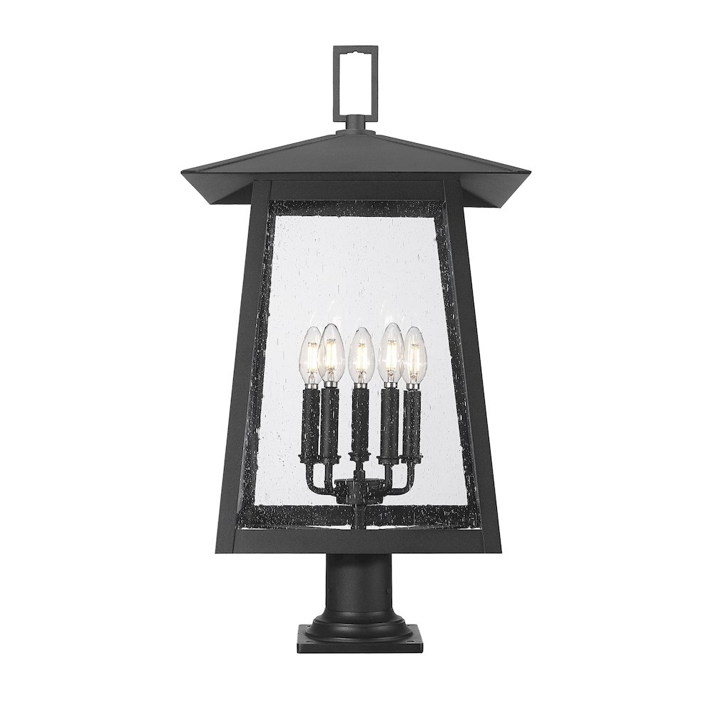 Z-Lite 5 Light Outdoor Pier Mounted Fixture. Picture 3