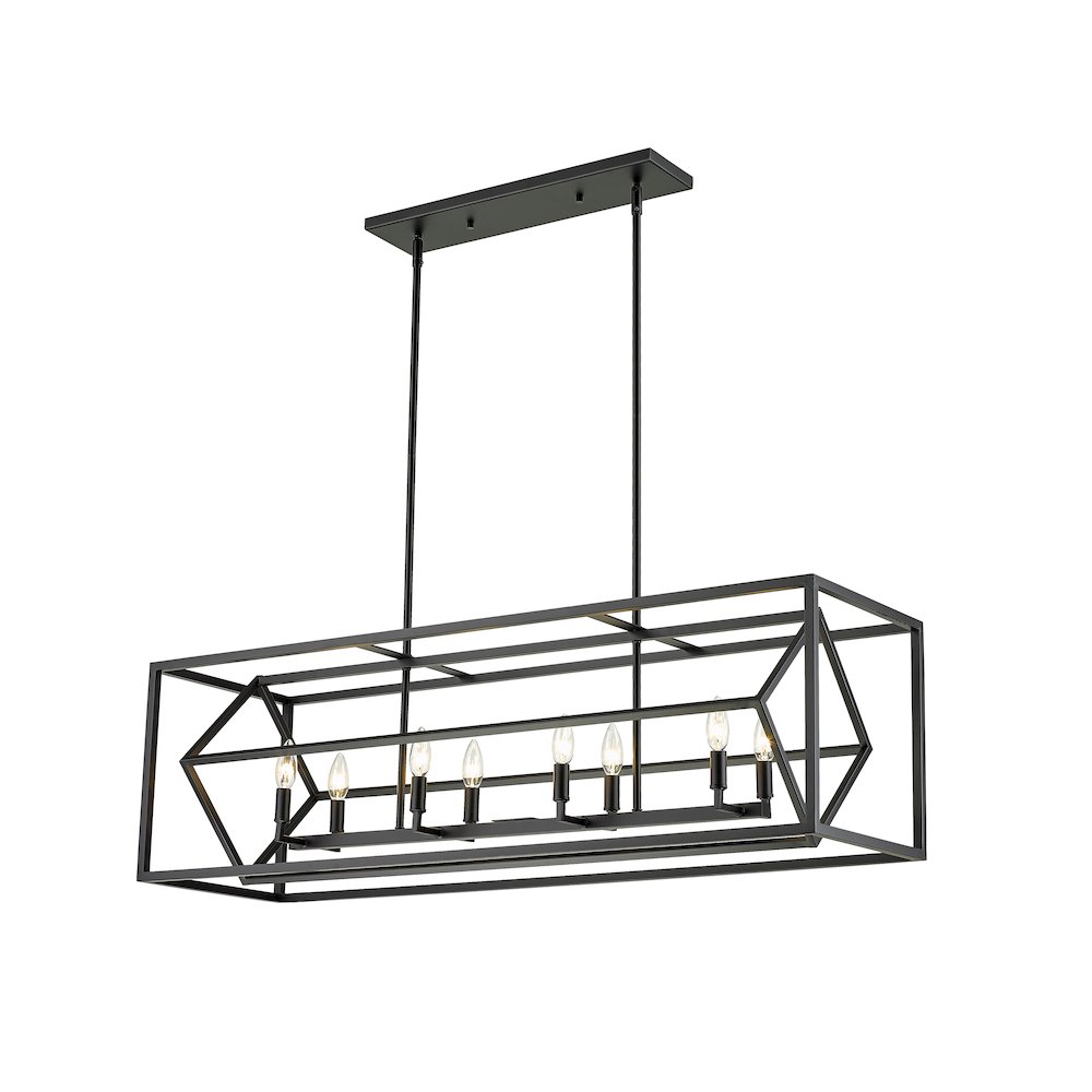 Z-Lite 8 Light Linear Chandelier. Picture 2