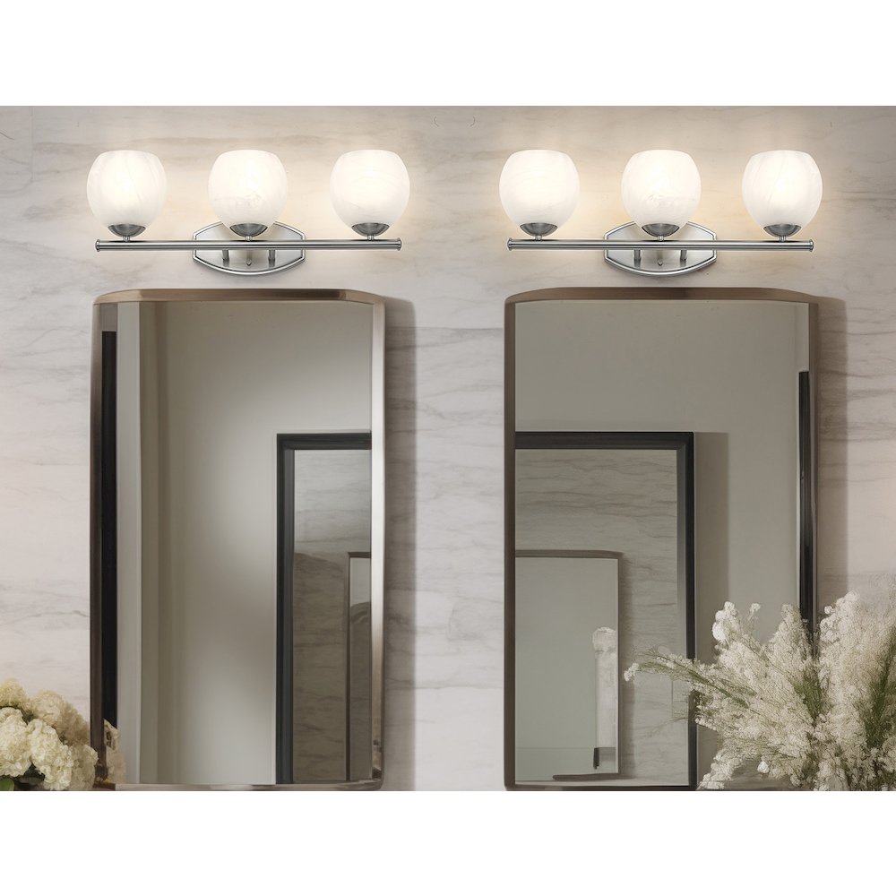 Z-Lite 3 Light Vanity, Brushed Nickel. Picture 6