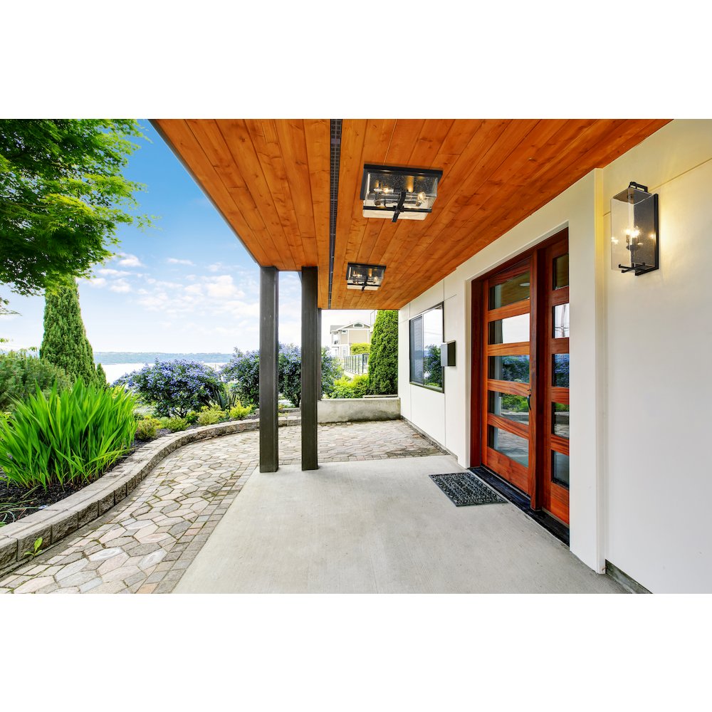Z-Lite 4 Light Outdoor Flush Mount. Picture 7