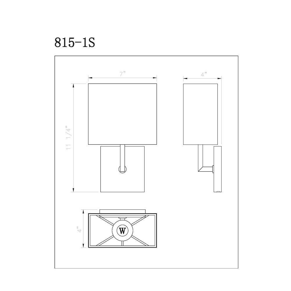 Z-Lite 1 Light Wall Sconce. Picture 8