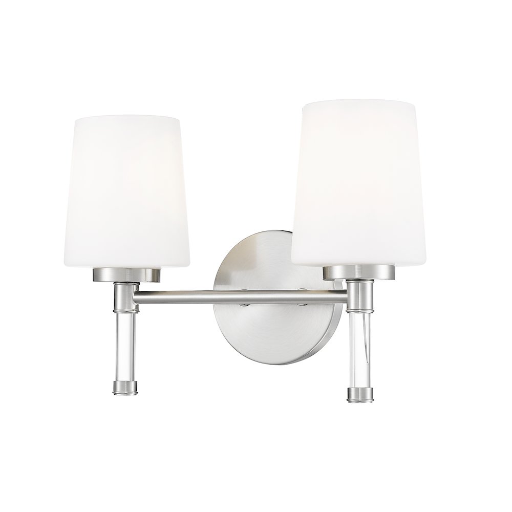 Z-Lite 2 Light Vanity, Brushed Nickel. Picture 1