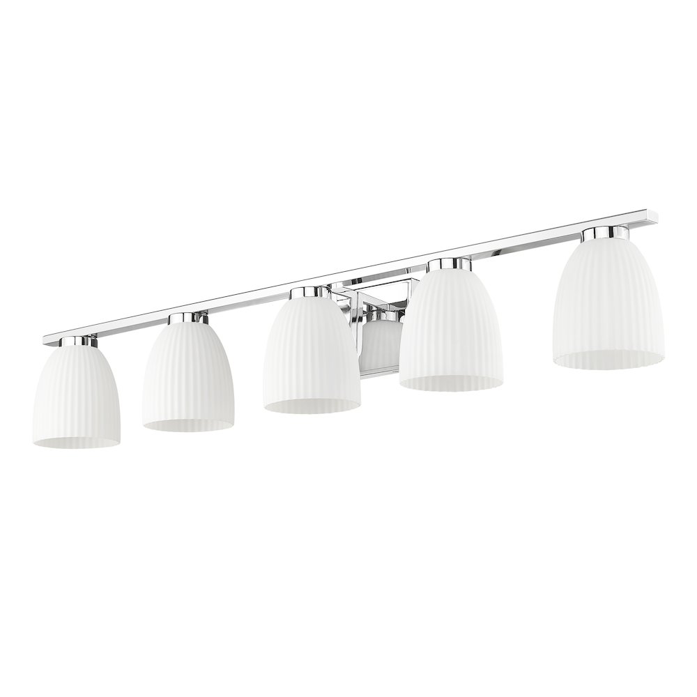 Z-Lite Naya 5 Light Vanity in Chrome color, Steel frame. Picture 5