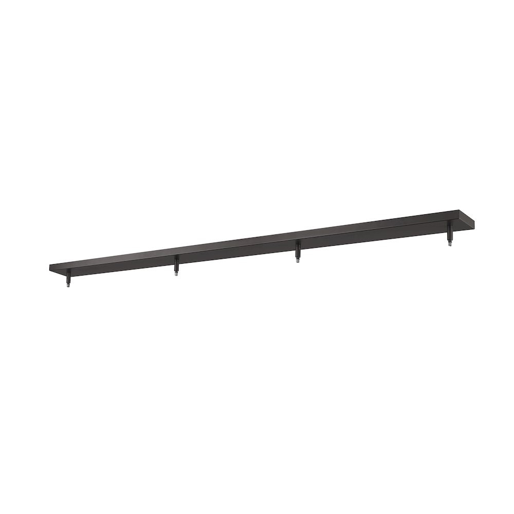 Z-Lite Multi Point Canopy 4 Light Ceiling Plate, Bronze. Picture 1