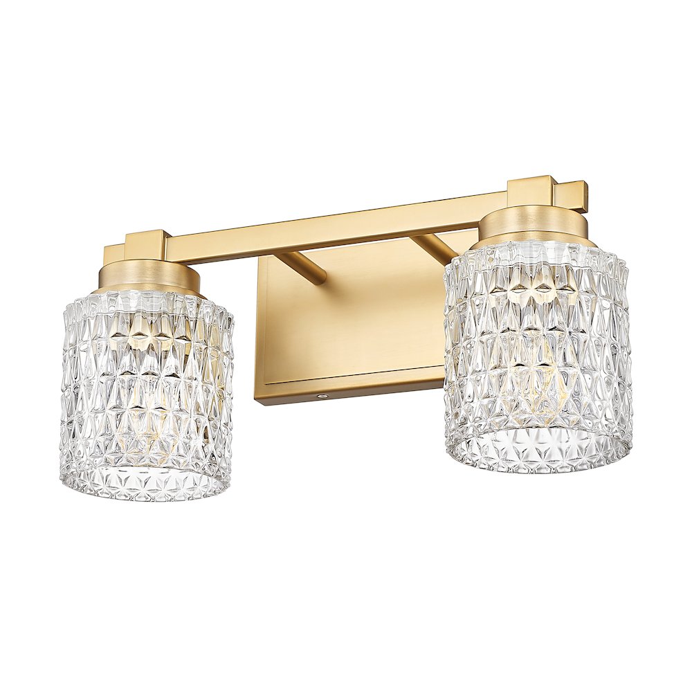 Z-Lite 2 Light Vanity, Modern Gold. Picture 7