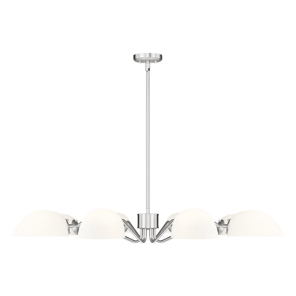 Z-Lite 8 Light Chandelier, Brushed Nickel. Picture 2
