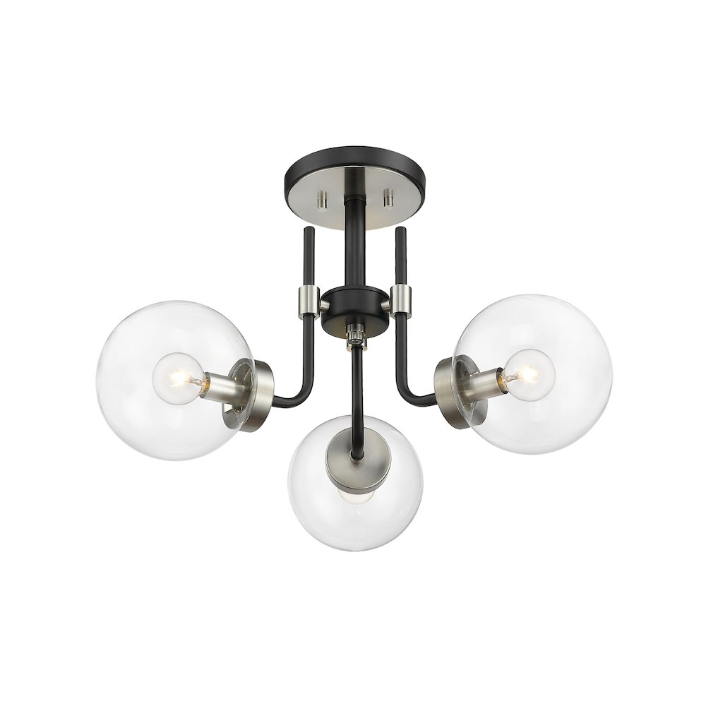 Z-Lite 3 Light Semi Flush Mount. Picture 3