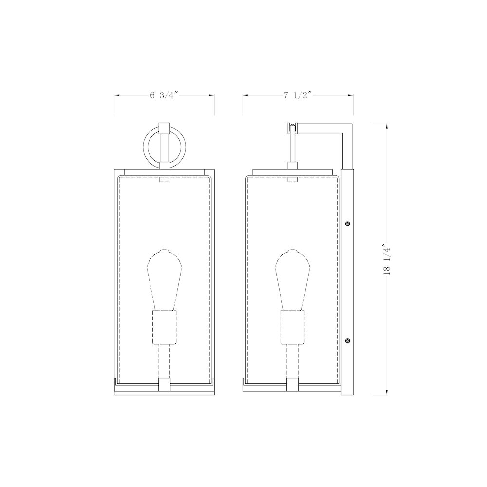 Z-Lite 1 Light Outdoor Wall Light. Picture 8