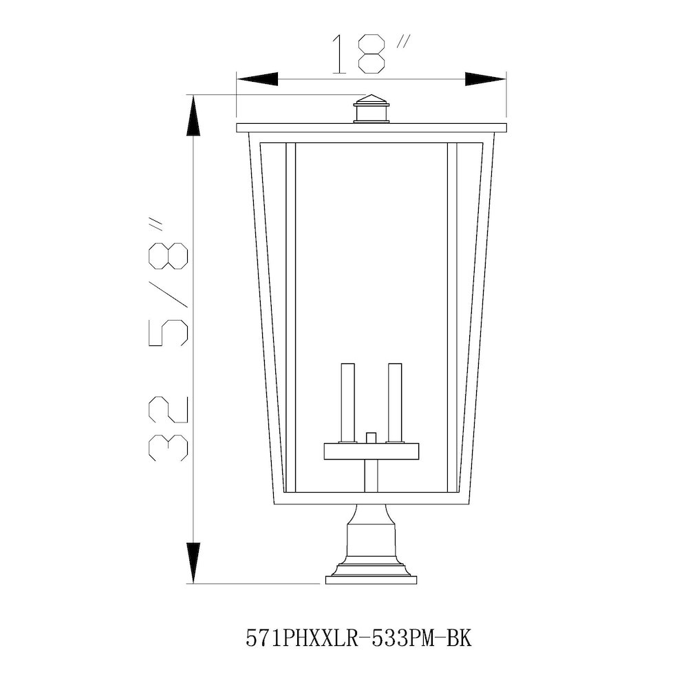 Z-Lite 4 Light Outdoor Pier Mounted Fixture. Picture 8