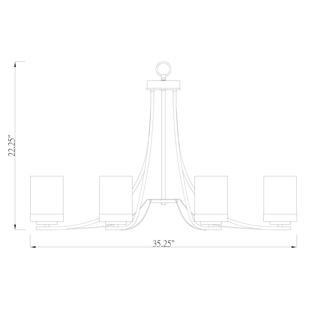 Z-Lite 6 Light Chandelier. Picture 8