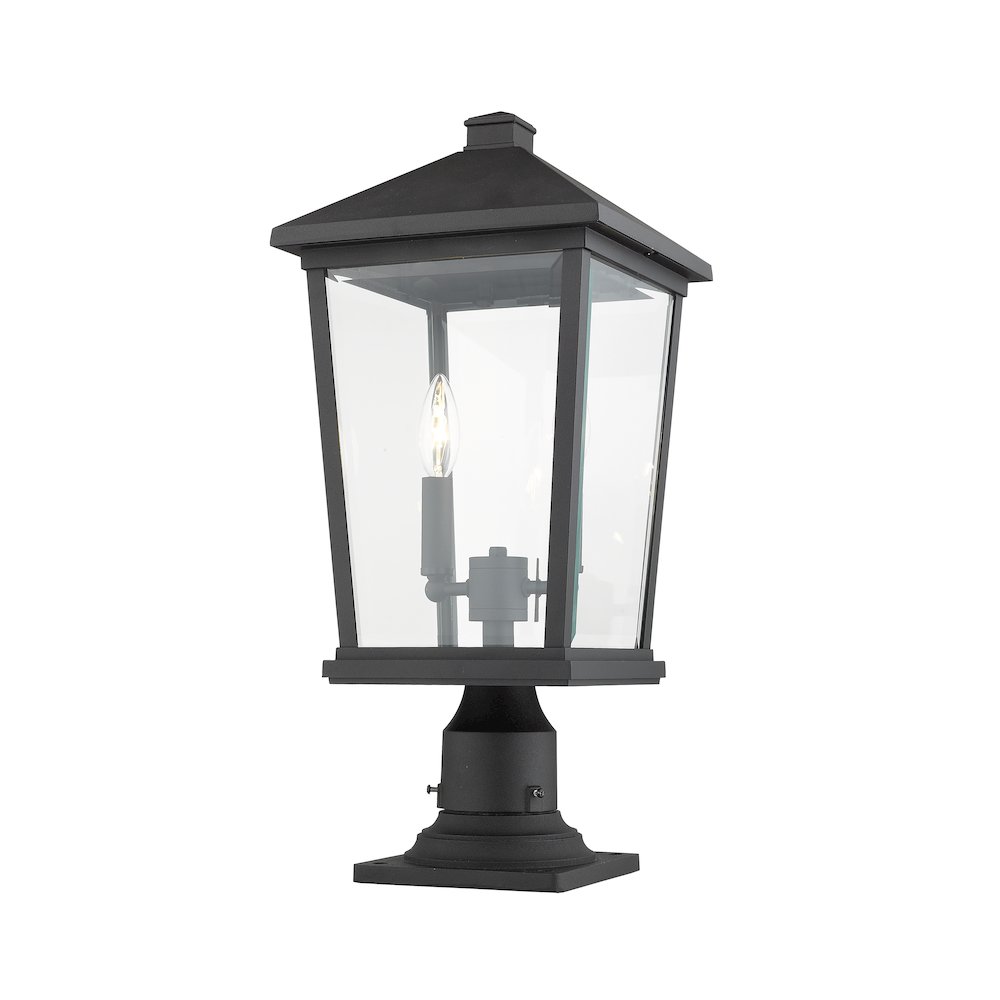 Z-Lite 2 Light Outdoor Pier Mounted Fixture. Picture 4