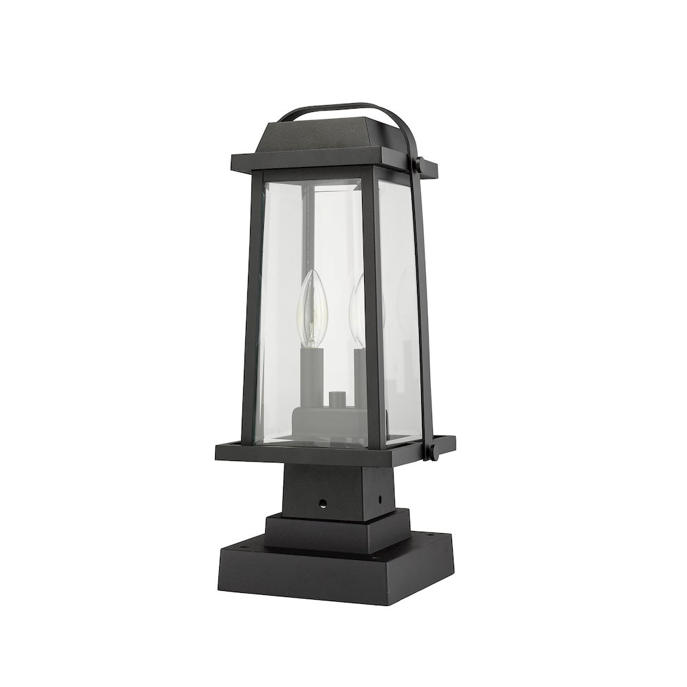Z-Lite 2 Light Outdoor Pier Mounted Fixture. Picture 5