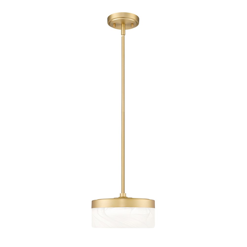Z-Lite 1 Light Pendant, Modern Gold. Picture 1