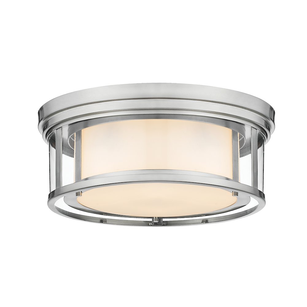 Z-Lite 3 Light Flush Mount. Picture 1