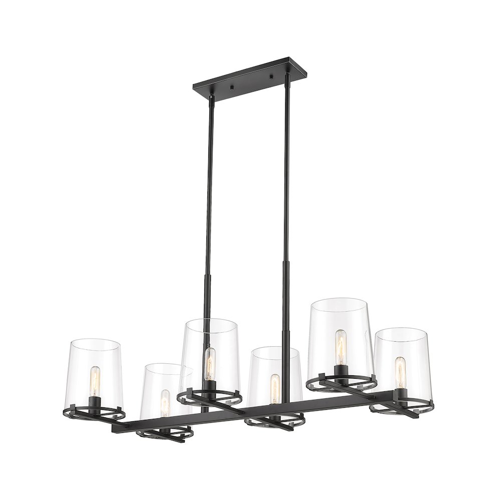 Z-Lite 6 Light Linear Chandelier. Picture 1