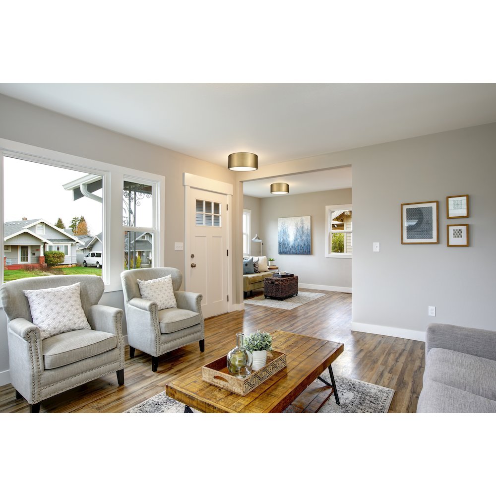 Z-Lite 2 Light Flush Mount. Picture 6