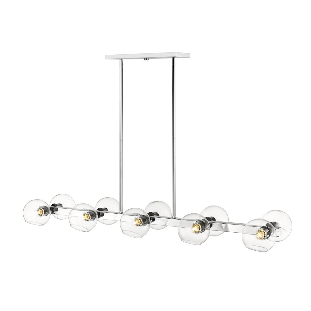 Z-Lite 10 Light Linear Chandelier. Picture 1