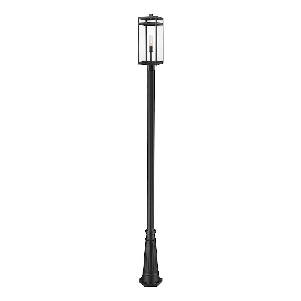 Z-Lite 1 Light Outdoor Post Mounted Fixture. Picture 1
