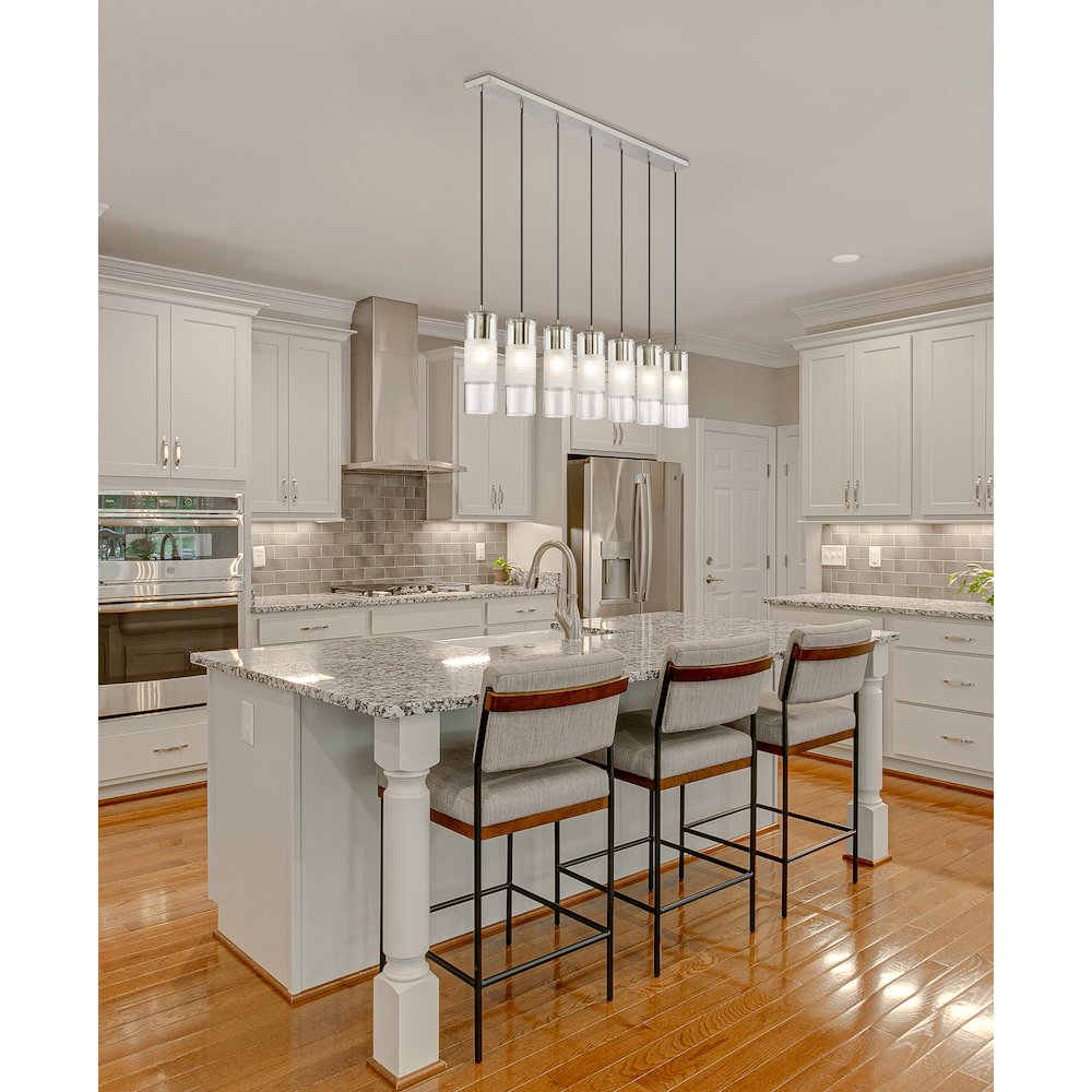 Z-Lite 7 Light Linear Chandelier. Picture 6