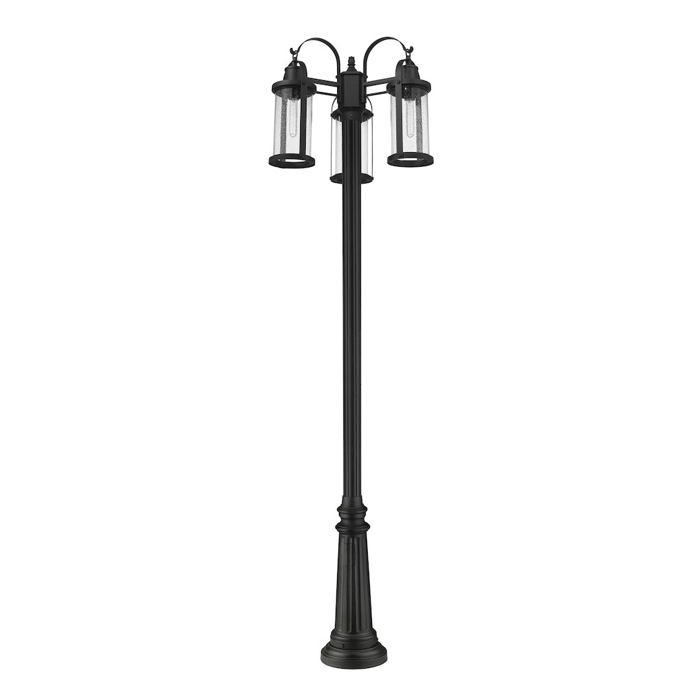 Z-Lite 3 Light Outdoor Post Mounted Fixture. Picture 3
