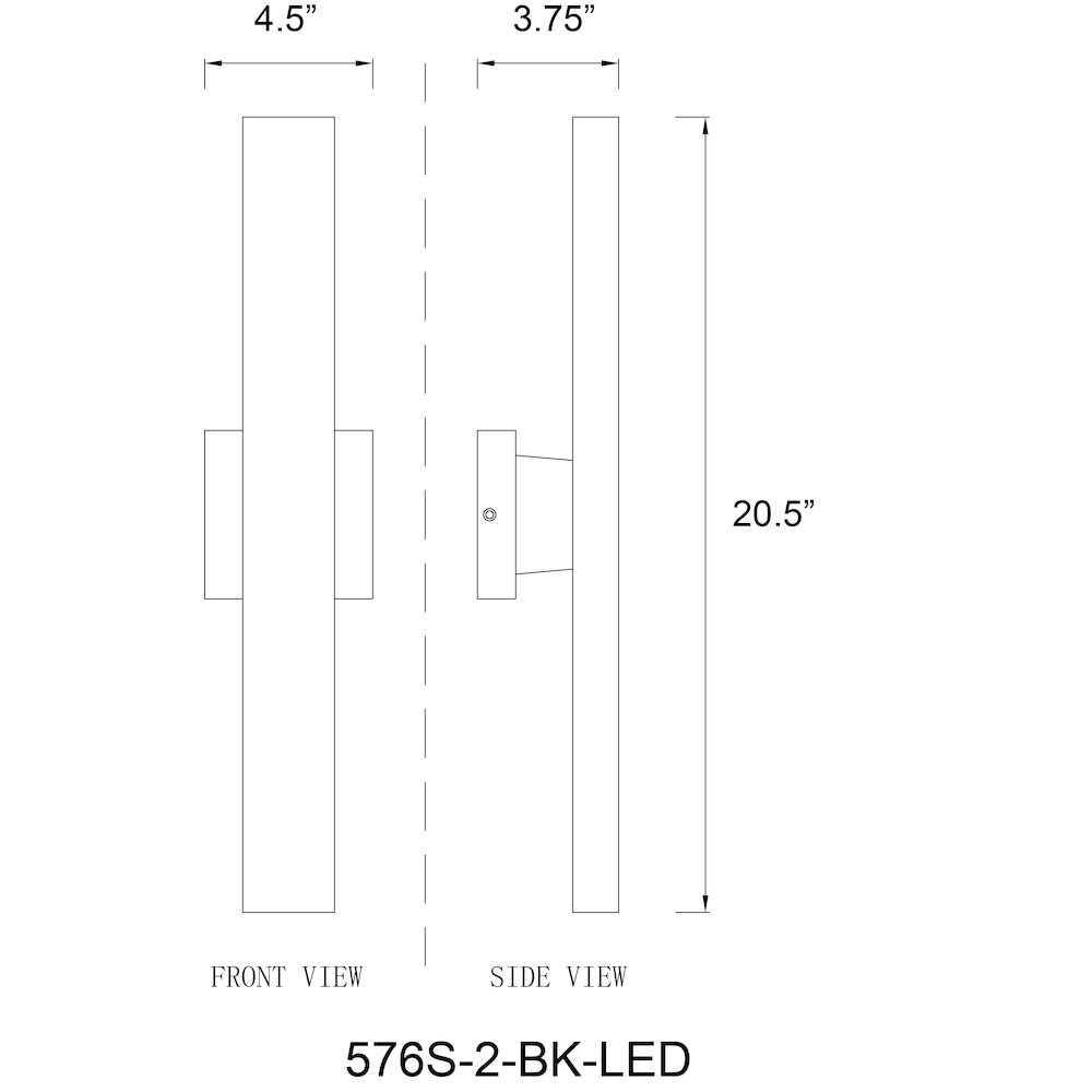 Z-Lite 2 Light Outdoor Wall Light. Picture 8