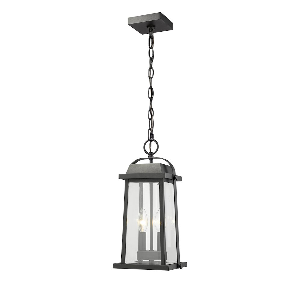 Z-Lite 2 Light Outdoor Chain Mount Ceiling Fixture. Picture 2