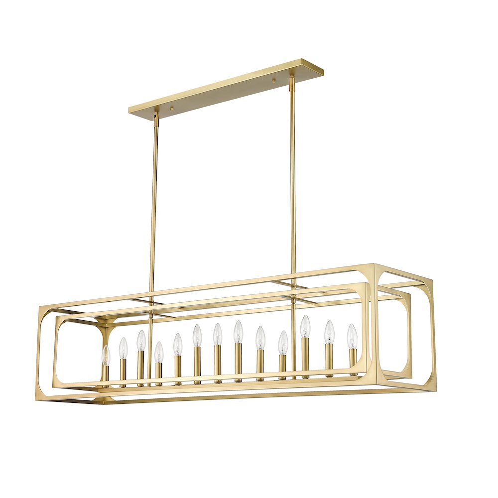 Z-Lite 13 Light Linear Chandelier. Picture 5