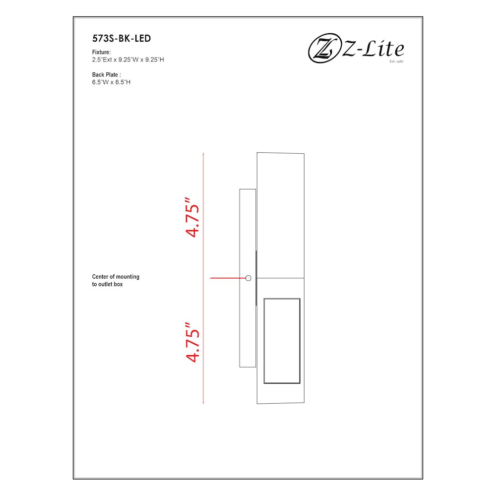 Z-Lite 1 Light Outdoor Wall Light. Picture 7
