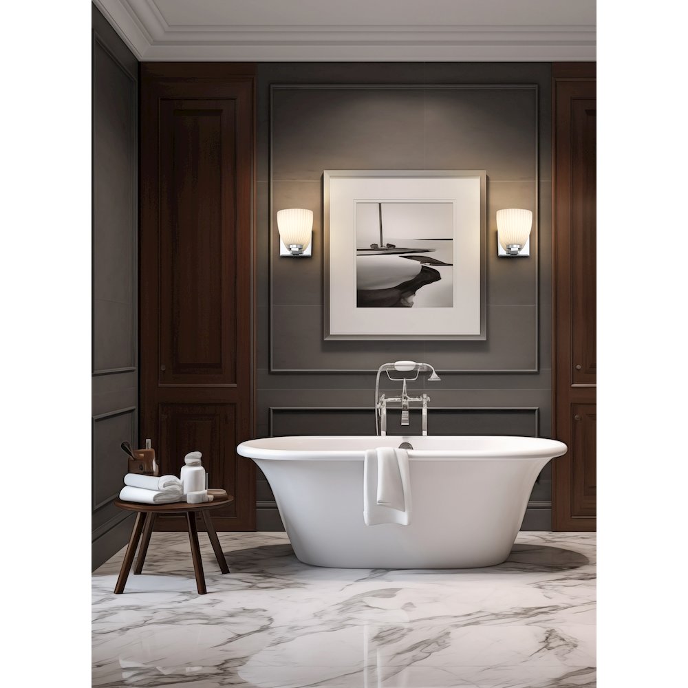 Z-Lite Naya 1 Light Wall Sconce in Chrome color, Steel frame. Picture 6