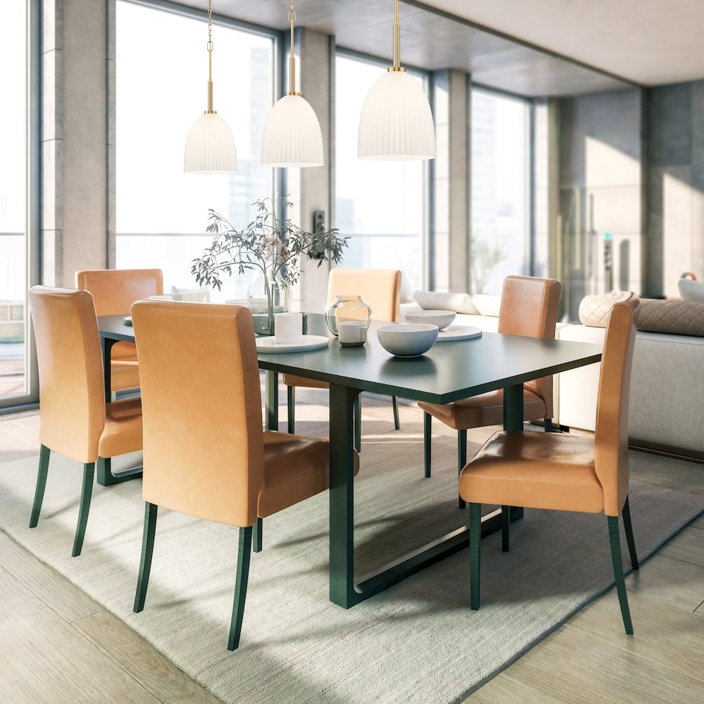 Z-Lite Naya 1 Light Pendant in Modern Gold color, Steel frame. Picture 6