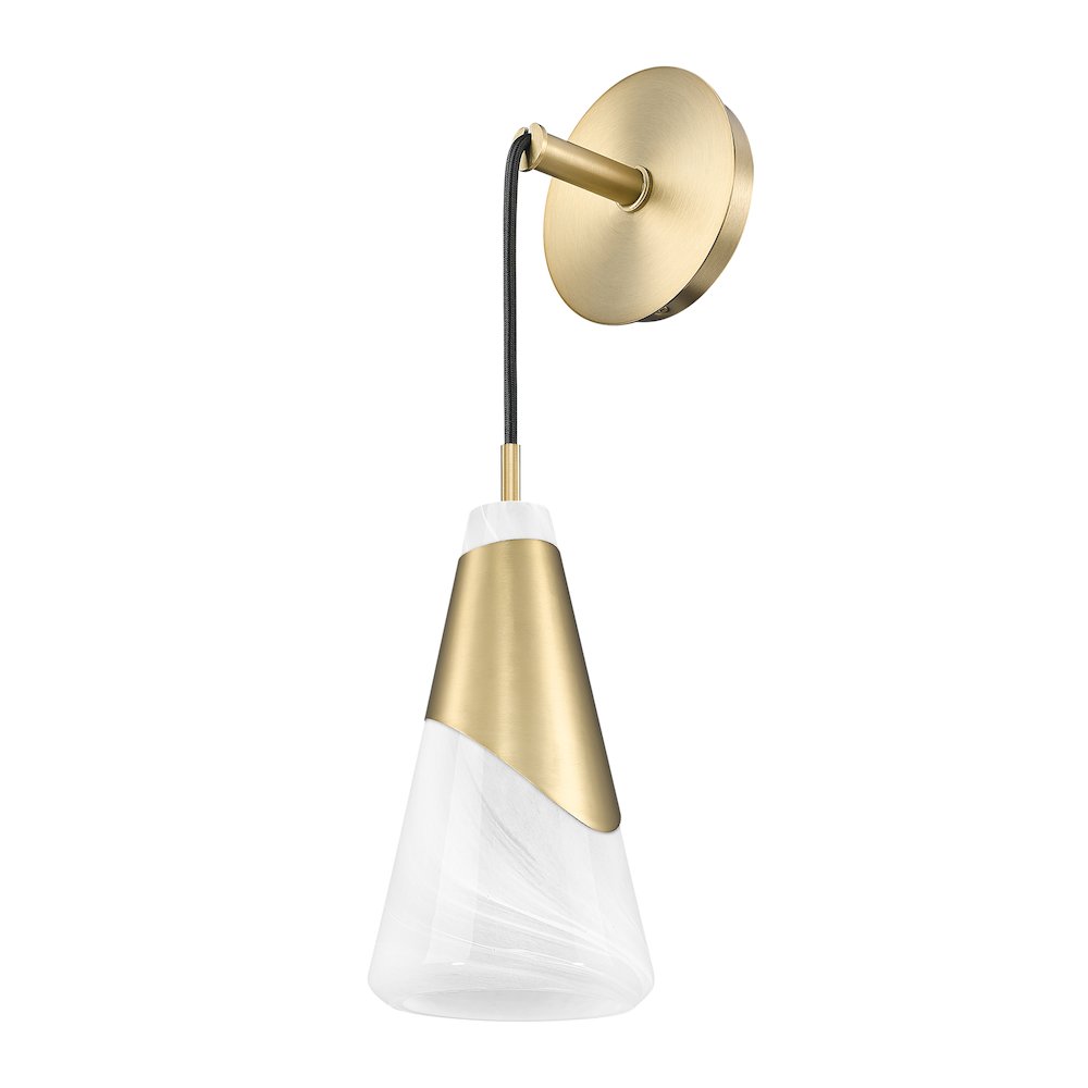 Z-Lite Aimie 1 Light Wall Sconce, Modern Gold. Picture 5