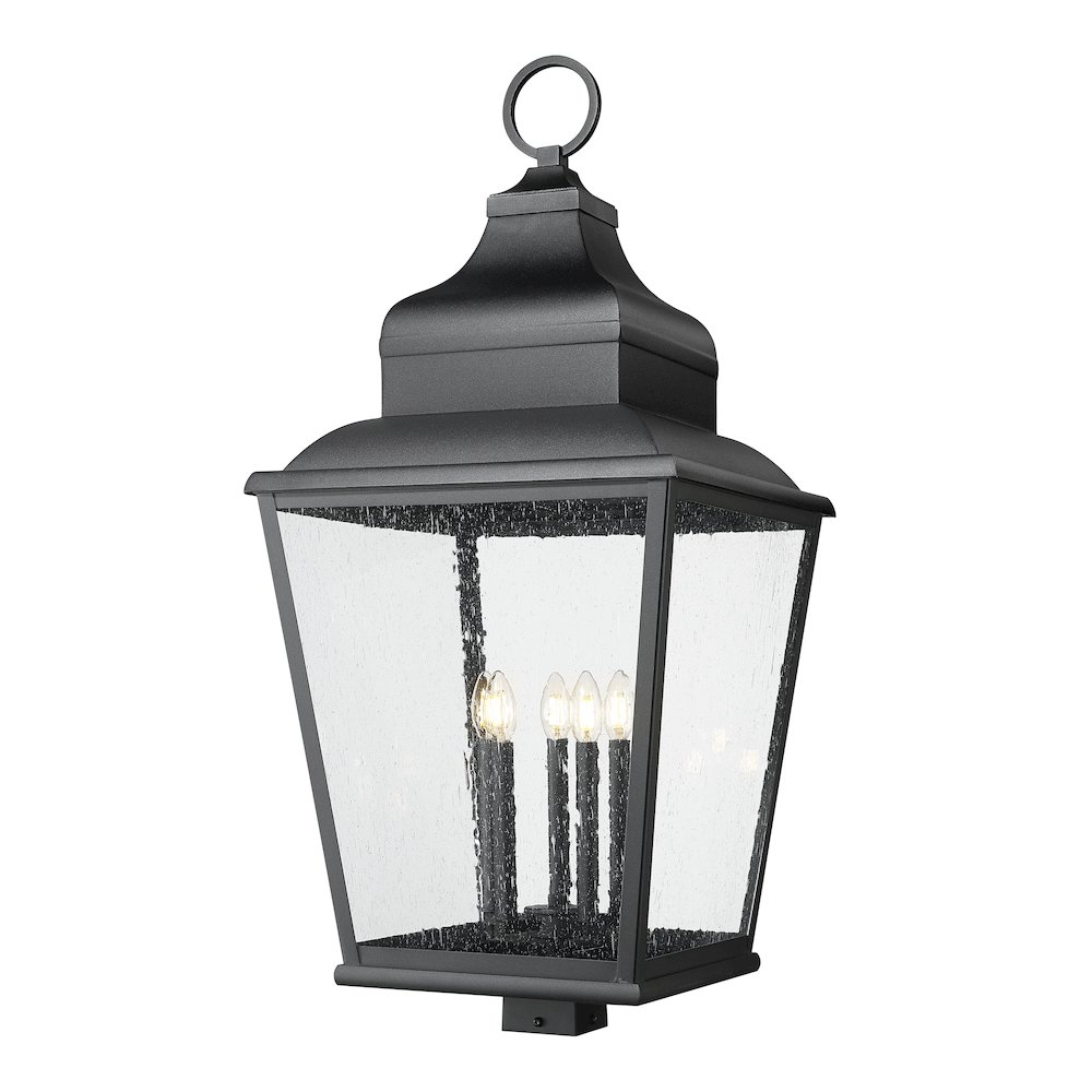 Z-Lite 5 Light Outdoor Post Mount Fixture, Sand Black. Picture 1