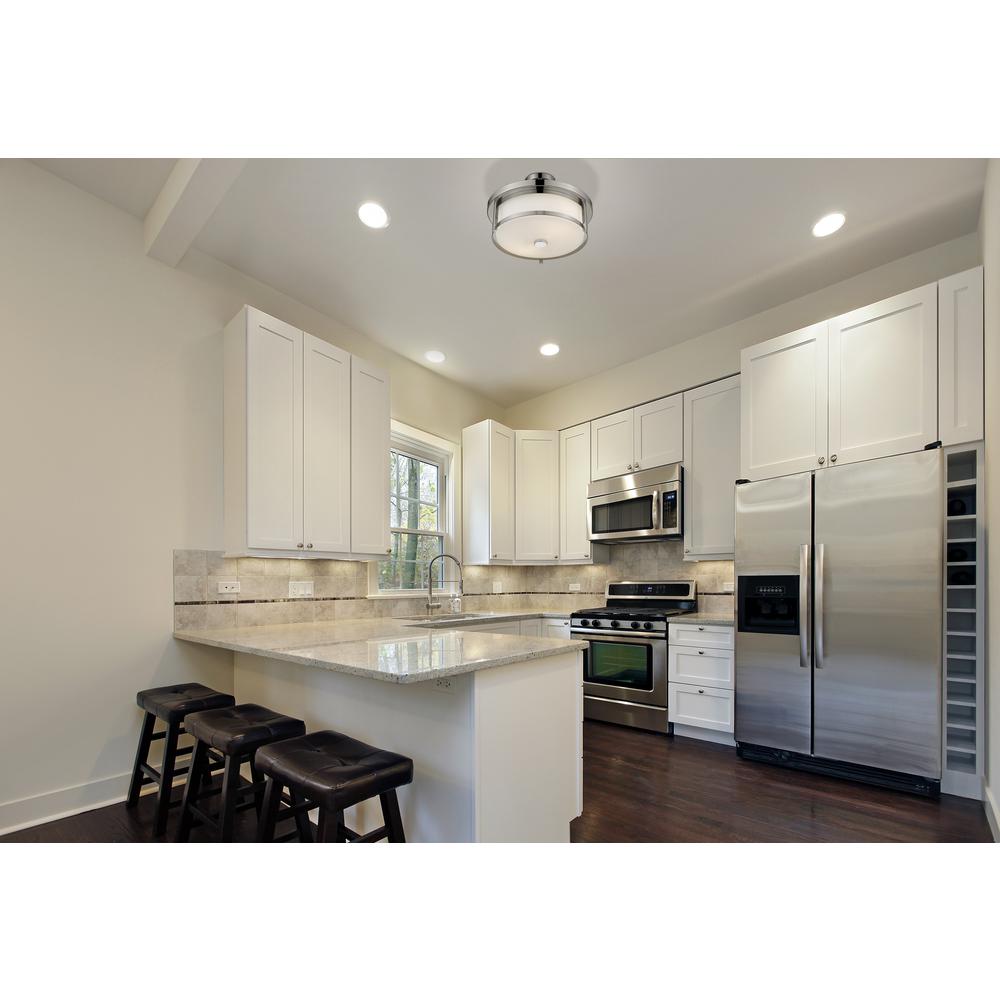 2 Light Semi Flush Mount. Picture 6