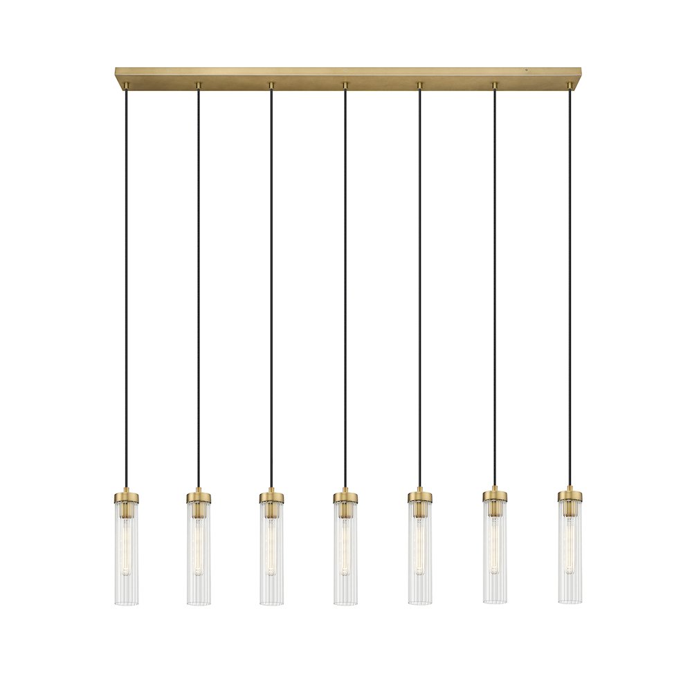 Z-Lite 7 Light Linear Chandelier. Picture 1